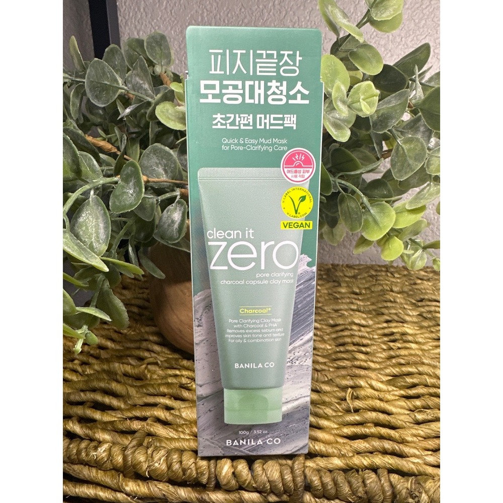 Banila Co Clean It Zero Charcoal Pore Clarifying Clay Mask 100g 3.52oz‎